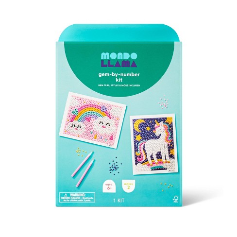 2pk 6''x6'' Gem Art Poster Unicorn/rainbow - Mondo Llama™ : Target
