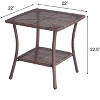 Jiallo Leisure Collection Outdoor Garden Patio Furniture End Table - 2 of 2