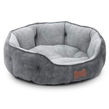 Dog Beds for Small Dogs, Round Pet Bed for Puppy and Kitten with Slip-Resistant Bottom