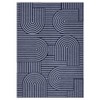 Modern Geometric Stripe Area Rugs Soft Washable Low Pile Non Shedding Rugs for Living Room Bedroom - 3 of 4