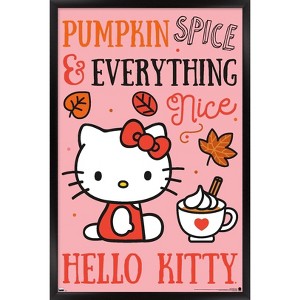 Trends International Hello Kitty: 20 Pumpkin - Nice Framed Wall Poster Prints - 1 of 4