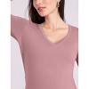 Women's V-Neck Side-Ruched Maternity Long Sleeve Tee | Motherhood Maternity - 4 of 4