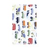 Hudson Baby Infant Boy Cotton Flannel Burp Cloths, Colorful Transportation, One Size - 3 of 4
