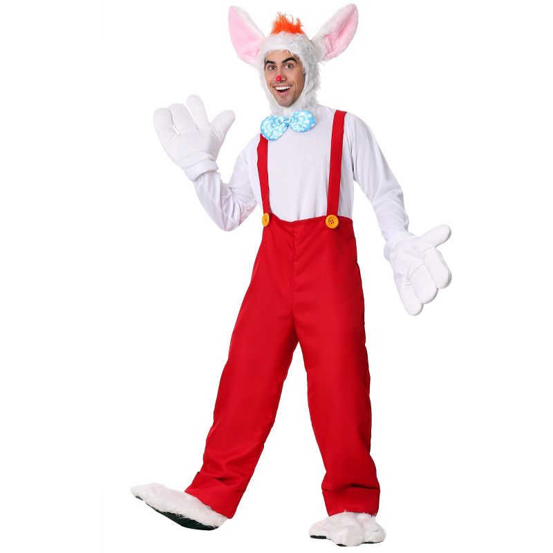 HalloweenCostumes.com Men's Plus Size Cartoon Rabbit Costume, 3 of 4