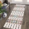 Vintage Trellis Washable Area Rug - Stain Resistant, Non-Slip Low Pile Indoor Carpet for Dining Room, Bedroom & Living Room - 2 of 4