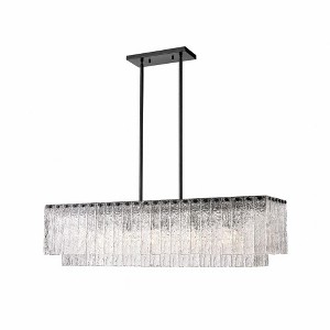 Z-Lite Glacier 5 - Light Island Pendant Light in  Matte Black - 1 of 4