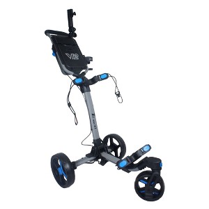 Axglo V2 Golf Push Cart - 3-Wheel - Patented 1-Step Folding System - 1 of 4
