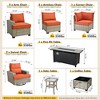 XIZZI Versatile Outdoor Rattan Sectional Sofa Set Collection, 8/9/10-Piece Set w/ Comfy Swivel Chairs, Perfect for Patio Relaxation and Entertaining - 2 of 4