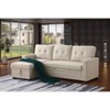 VYNXARIA Elegant Storage Sofa: Cotton Linen&Fiber Foam Combo,Beige - 4 of 4