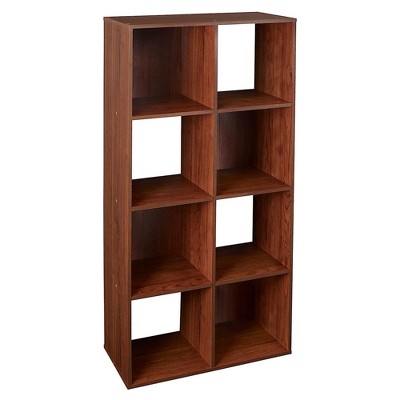 Closetmaid 8 Cube Laminated Wood Stackable Open Bookcase Display Shelf ...