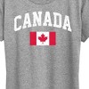 Women's - Instant Message - Canada Flag Short Sleeve Graphic T-Shirt - 2 of 4