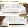 Whizmax Modular Sectional Sofa, Chenille Reversible Modular Sectional Sofa, Sofa Couch with Storage Seats, Sofa Set for Living Room, Beige - 4 of 4