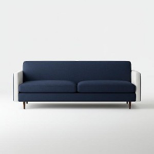 Rennnsan Minimalist Sofa in Navy and White - 1 of 1