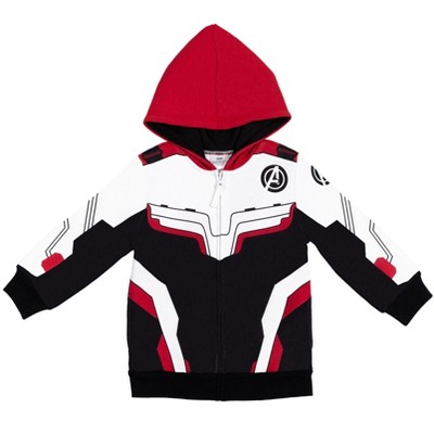 Marvel Avengers Quantum Realm Big Boys Fleece Cosplay Zip up Hoodie Red black 18 20 Target