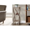 FONTOI 3-Tier Side Table with Square Tabletop, Bedside Table with 2 Storage Shelves, Nightstand for Living Room, Bedroom, Taupe, 11.5"*32"*11.5" - 4 of 4