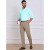 INSPIRE CHIC Men's Button Down Long Sleeve Business Pattern Dress Shirt - 4 of 4