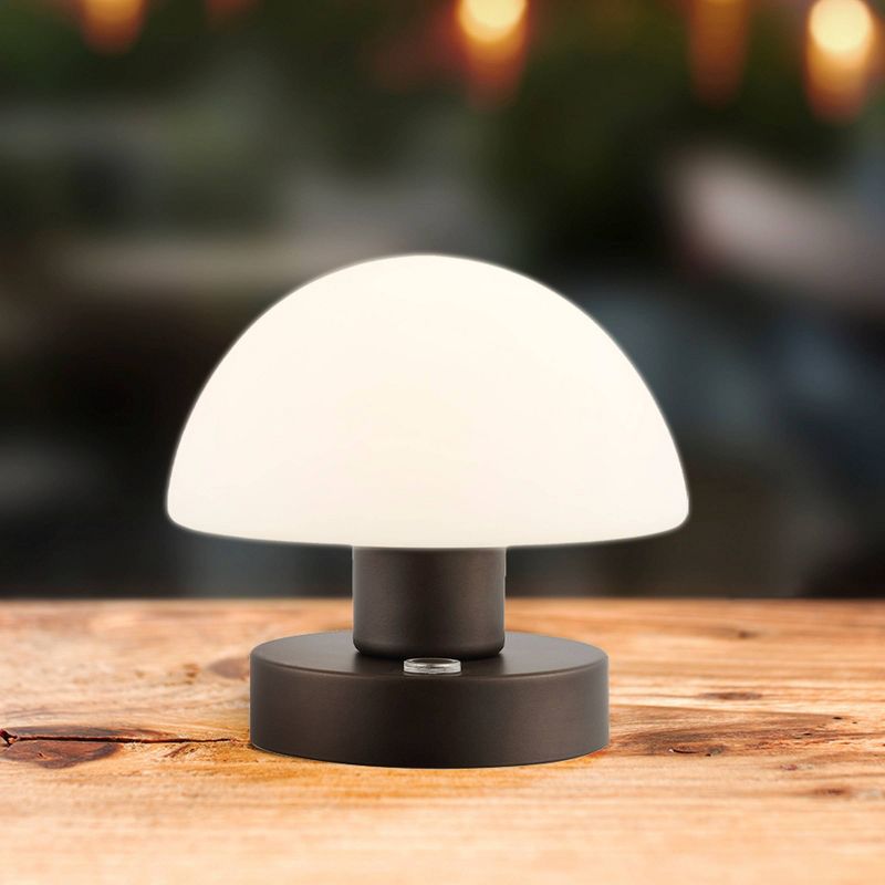5.75" Zoe Modern Minimalist Iron Rechargeable Integrated LED Table Lamp - JONATHAN Y, 4 of 11