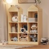 Toy Storage Organizer 8-Cubby Kids Bookshelf White Bookcase Toddlers Playhouse Cabinet Shelf - 4 of 4