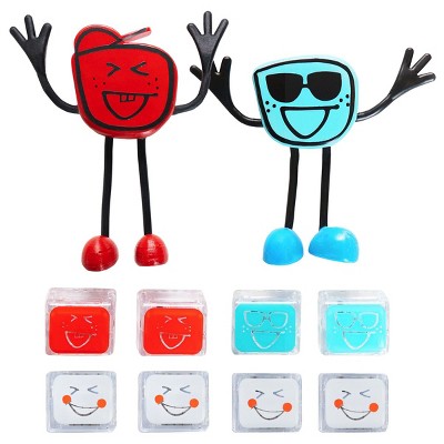 Glo Pals Characters Blair & Sammy with Multi-Colored Cubes - Set of 2