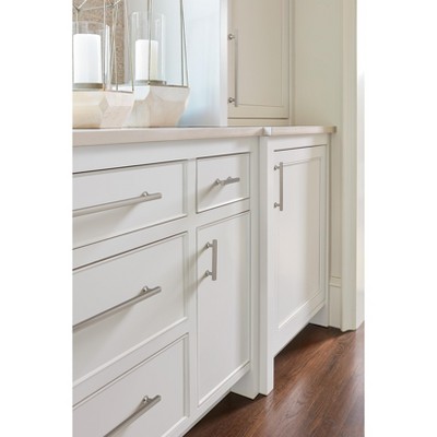 Satin Nickel 10-1/16 Inch Modern Cabinet Pull