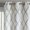 Kate Aurora 2 Piece Grommet Top Light Filtering Geometric Window Curtain Panels - 2 of 4