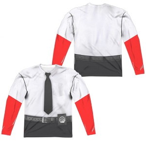 Men's Gotham Gordon Uniform Front Back Print Long Sleeve Costume T-Shirt - 1 of 4
