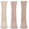 Memoi 3 Pair Women's Silky-Soft Roll-Top Crew Socks - 2 of 4