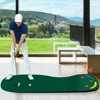 Costway 9.8FT X 3FT Par 3 Holes Golf Putting Green Mat Set for Indoor & Outdoor Practice - 2 of 4