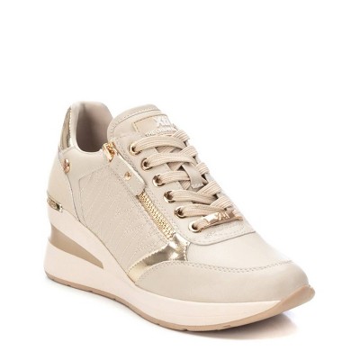 Женские кроссовки XTI Women's Wedge Sneakers with side zipper 143071 Beige 9 — фото 2