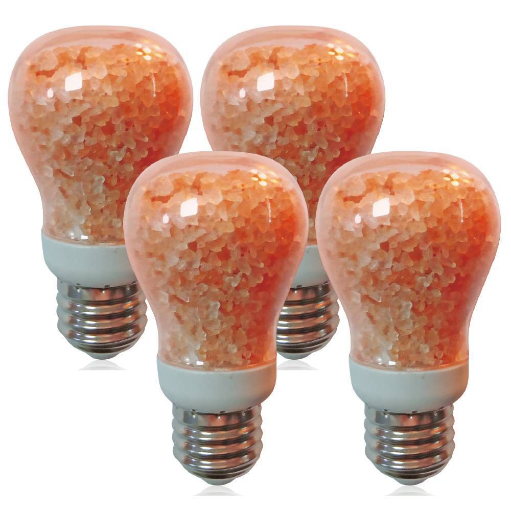 Photos - Light Bulb 4pk LED 60W  - Himalayan Glow: Real Salt Crystals, Edison Inspi