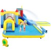 Qaba 6 in 1 Inflatable Water Slide Park, Kids Bounce House with Splash Pools, 2 Slides, Trampoline, Climbing Wall, Cannon, Basketball Hoop - 4 of 4