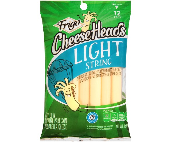 Frigo Cheese-Heads Light String Cheese - 12ct/10oz