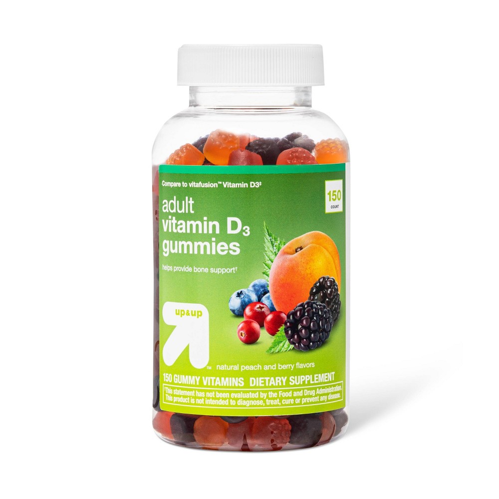 Photos - Vitamins & Minerals Adult Vitamin D Gummies - Fruit Flavors - 150ct - up & up™