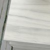 Vynxaria White Finish Corner Desk 52.01"L x23.47"W x30"H, 1" Thick Desktop, Smooth-Glide Drawers (File + Storage), Easy Assembly - 4 of 4
