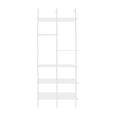 YIYIBYUS Clear Storage Rack, 6-tier Acrylic Bookshelf, Multipurpose Bookcase