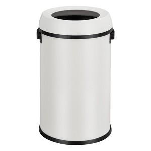 17 Gallon Round Stainless Steel Trash Can with  - 65 Litre - 1 of 4