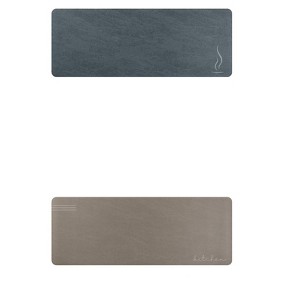 Unique Bargains Modern Waterproof Cushioned Non-Skid Kitchen Mats Set - 1 of 4
