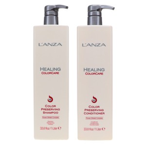 L'ANZA Healing ColorCare Color-Preserving Shampoo 33.8 oz & Healing ColorCare Color-Preserving Conditioner 33.8 oz Combo Pack - 1 of 4