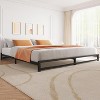 homfan 6 Inch King Size Metal Platform Bed Frame with Steel Slat Support, Mattress Foundation and No Box Spring Needed, Easy Assembly, Black - 4 of 4