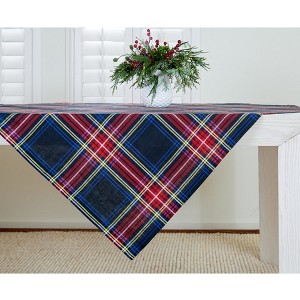 Solino Home Linen Plaid Table Throw | Stewart Plaid - 1 of 4