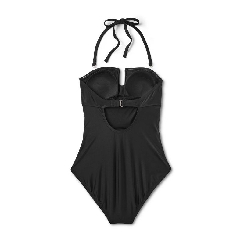 Women&#39;s U-Wire Full Coverage One Piece Swimsuit - Kona Sol&#8482; Black XS, 5 of 17