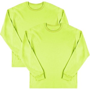 Fruit of the Loom Mens Eversoft Cotton Long Sleeve T Shirts 2-Pack - 1 of 3