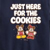 Boys' - Disney - Mickey and Minnie Just Here For The Cookies Christmas Graphic Long Sleeve Fleece Sweatshirt - 2 of 4