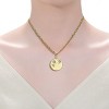 Guili Children's 14k Gold Plated with Cubic Zirconia Heart & Lucky Star Galaxy Medallion Pendant Necklace, A Magical & Whimsical Jewelry Piece - 2 of 2