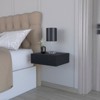 TIRAMISUBEST White Floating Nightstand, Contemporary Wall-Mounted Bedside Solution - 3 of 4