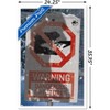 Trends International Jurassic World: Dominion - Warning Sign Logo Framed Wall Poster Prints - 3 of 4