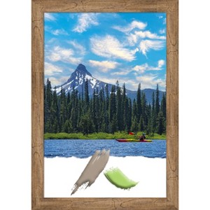 Amanti Art Owl Brown Narrow Wood Picture Frame - 1 of 4
