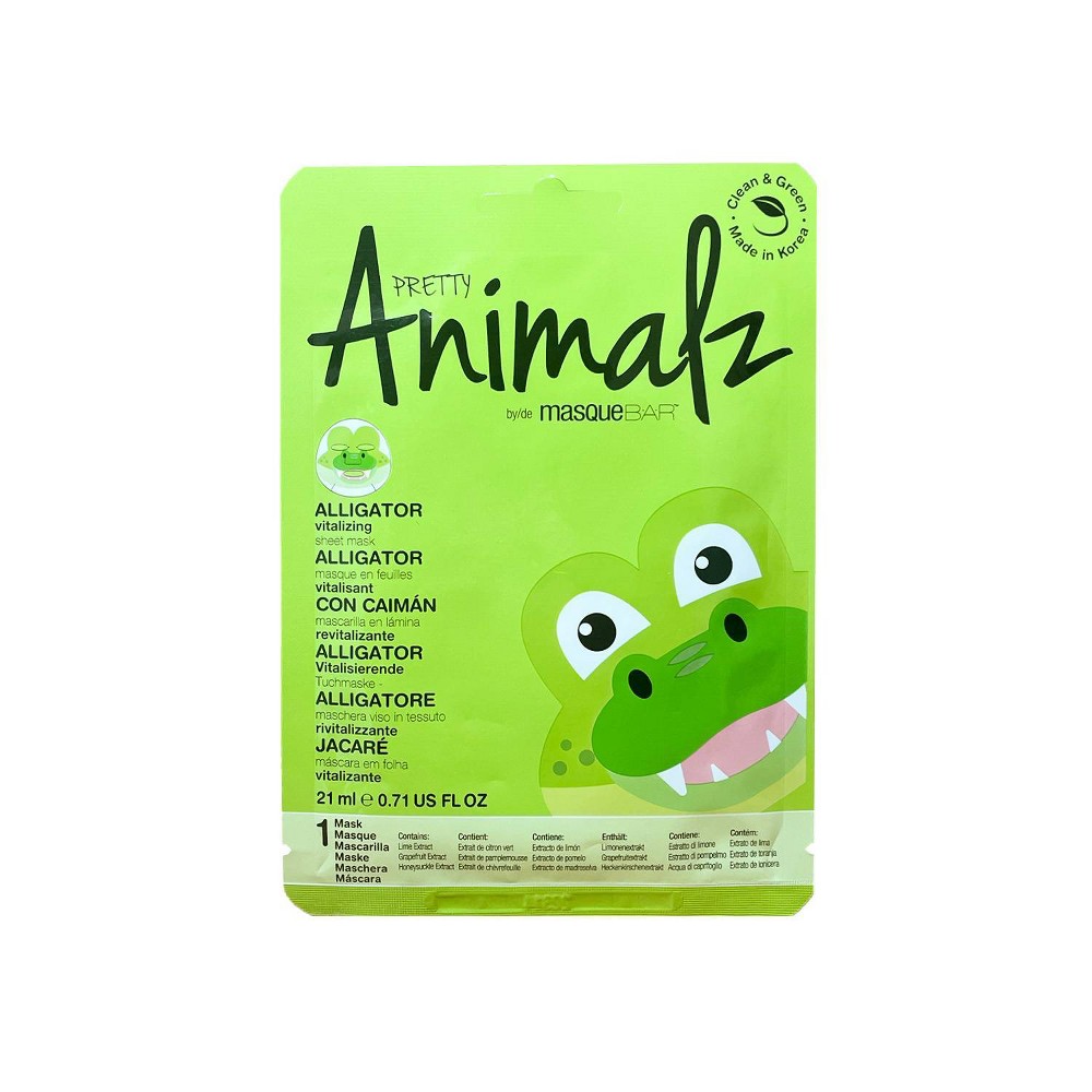 Pretty Animalz Alligator Sheet Mask - 0.71 fl oz. 6  pack