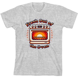 "Fresh Out Of The Oven" Youth Crew Neck Short Sleeve Tee - 1 of 2