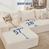 110" Modular Sectional Sofa, L-Shaped Cloud Couch with Chaise Lounge, Boneless Deep Seat Sofa for Living Room - 3 of 4
